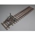 1/35 Railway Track with Dead End [European Gauge] (Length: 342mm)