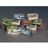 1/35 Milk Bottles and Wooden Crates 