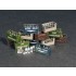 1/35 Milk Bottles and Wooden Crates 