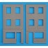 1/35 German Street (3 Ruined Buildings+2 Diorama Bases, Base Size: 446mm x 173mm)