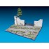 1/35 Diorama w/Park Wall (Part Wall+Street Accessories+Diorama Base,Base Size:236mmx178mm)