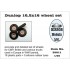 1/35 WWII Dunlop 10.5x16 Wheel set for CMP, British & Various Trucks (5 wheels)