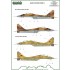 1/48 Asian MiG-29 Fulcrum Aircraft Decals Part II