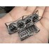 1/350 IJN Type 96 Triple 25mm AA Mount with Anti-Smoke Shield Type A x4