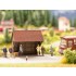 HO Scale At the Bus Stop (building & figures)