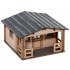 HO Scale Garden Plot Shed (Length: 54mm, Width: 52mm, Height: 33mm)