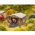 N Scale Garden Plot Shed (Length: 29mm, Width: 28mm, Height: 18mm)