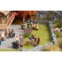 HO Scale Themed Figures Set "Barbecue Party" (5 figures w/acc)