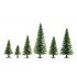 HO, TT Scale Model Spruce Trees (25pcs, 5 - 14cm)
