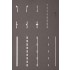 N Scale Street Marking Templates (5 stencils for 38 signs)