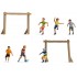 N Scale Children on the Football Ground (6 figures)