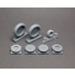 1/24 Bf-109 G-6 Resin Wheels Set (Main Disk Type 2 without Ribs)