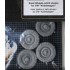 1/35 Road Wheels with Chains for VW Kubelwagen (4pcs)