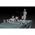 1/35 Africa PICK UP Crews (3 Figures & 1 Hyena w/DSHK) for AK-35002/Meng Pick up/Guntruck
