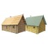 1/72 Russian Log Houses (2 Simple Izba Houses, 1 for Thatch Roof, 1 for Plank Roof)