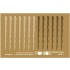 1/350 HMS Prince of Wales Wooden Deck Set & Dry Transfer for Tamiya kit