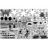 1/350 USS BB-34 New York 1944 Detail-up set (w/20B Deck Blue Deck, Barrels, Resin&PE)