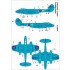Decal for 1/32 Gloster Meteor Fighter Aircraft Vol.III