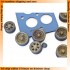 1/35 AMX-30 / AUF1 155mm Wheel Mask for MENG TS-003. TS-004 kit