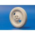 1/35 Soviet Cargo Truck GAZ-AA Wheels (7pcs, Rims w/2-holes) with Wheel Mask