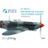 1/48 Yak-1B Late Production Vacuformed Clear Canopy for Modelsvit Kit