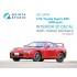 1/24 Toyota Supra A80 JDM-Spec Interior 3D Decal with Metal Sticker for Tamiya