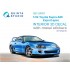 1/24 Toyota Supra A80 Export-Spec Interior 3D Decal for Tamiya w/Metal Sticker