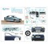 1/24 BMW 318i/320i E36 Sedan Interior 3D Decal with Metal Sticker for Hasegawa