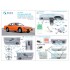 1/24 Nissan Silvia S13 Interior 3D Decal with Metal Sticker for Aoshima