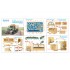 1/35 Voroshilovets Tractor Detail Parts on 3D Decal for Trumpeter kits (with resin parts)