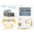1/35 Mercedes-Benz Wolf SSA Interior 3D Decal (Neverland Hobby) with parts 