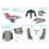 1/48 Dassault Rafale C/M Interior Details on 3D Decal (Revell) with parts