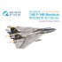 1/48 F-14B Interior 3D Decal for conversion for F-14D Tamiya (with 3D-printed resin)