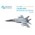 1/48 MiG-25PD Interior 3D Decal for ICM kits (with 3D-printed resin parts)
