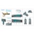 1/48 MiG-21MF Fishbed-J (Moscow plant) Interior 3D Decal (Eduard) with parts