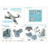 1/48 Fairey Barracuda Pilot's Cockpit Interior 3D Decal (Trumpeter) with parts