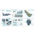 1/48 AV-8B Harrier II Plus Interior Details on 3D Decal (UMa) with parts