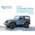 1/24 Jeep Wrangler Rubicon 10th Anniversary Interior 3D Decal for Meng