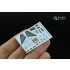 1/24 Peugeot 206 WRC 3D Interior Decals for Tamiya Kit