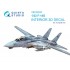 1/32 F-14D Tomcat 3D-Printed & Coloured Interior on Decal Paper for Trumpeter kits