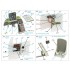 1/32 SBD-5/A-24B Pilot's Cockpit Interior 3D Decal for Trumpeter