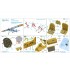 1/35 Fieseler Fi 156C Storch Interior Detail Parts for Hobby Boss for ex-Tristar kits kits