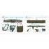 1/35 ZiL-157 family Truck Interior Detail Parts for Trumpeter kits