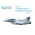 1/48 Mirage 2000-5B 3D-Printed & Coloured Interior on Decal Paper for Kinetic kits