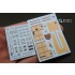 1/48 Albatros D.III 3D Printed & Coloured Interior Decal Parts for Eduard kit