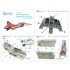 1/48 Northrop F-20 Tigershark Interior Detail Parts for Freedom Model kits