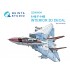 1/48 F-14B 3D-Printed & Coloured Interior on Decal Paper for GWH kits