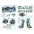 1/48 F-14D Super Tomcat Interior Details 3D Decal for GWH Kit