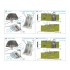 1/48 P-38J Lightning Interior Details on 3D Decal (Hasegawa)