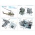 1/48 UH-1D early/UH-1H early Interior Details on 3D Decal (Kitty Hawk)